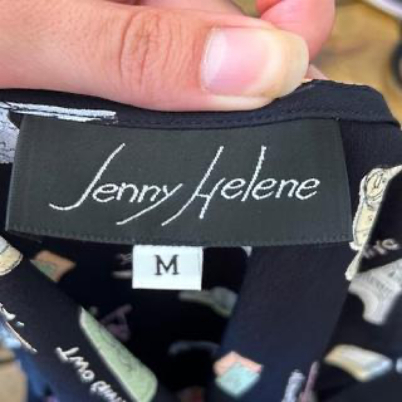 Vintage graphic print shift dress - Picture 7 of 7